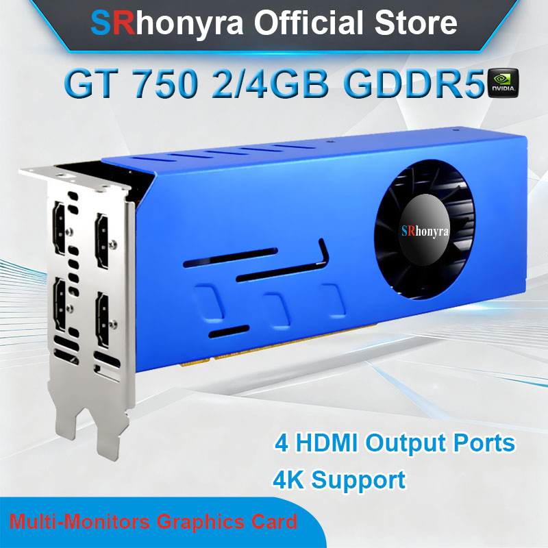 4 Hdmi Multi Monitor Video Card 4K - Karta graficzna SRhonyra GeForce GTX1660S 1050