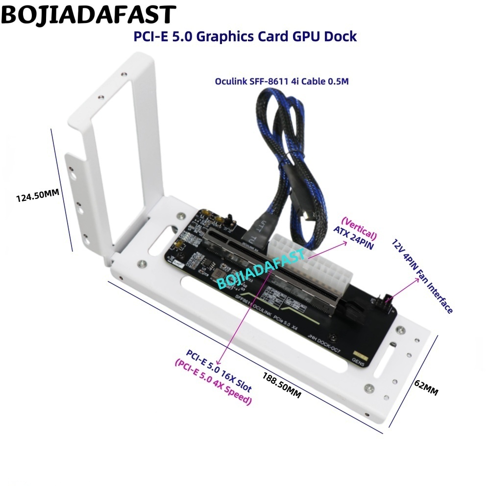 Oculink Egpu Dock Graphics Card - Karta adaptera PCI-E 5.0 16X GEN5